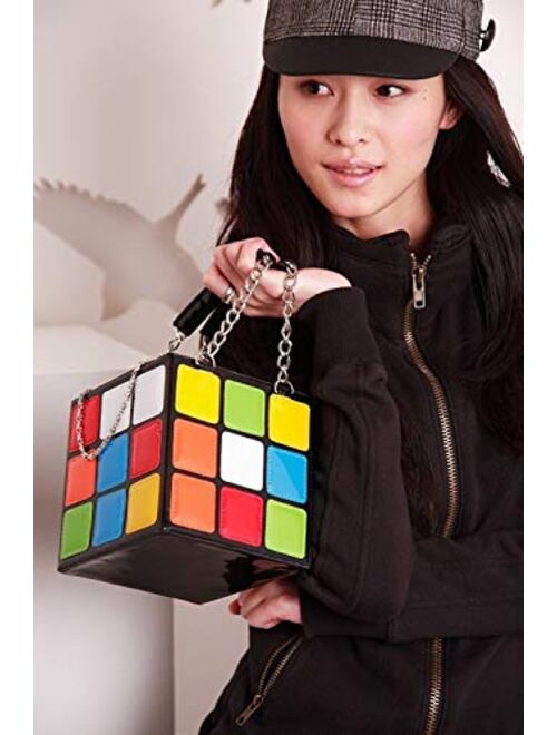 Women's Cute cube Shape Handbag Magic Shoulder Bag Clutch Bag, Colorful, 15x15x15