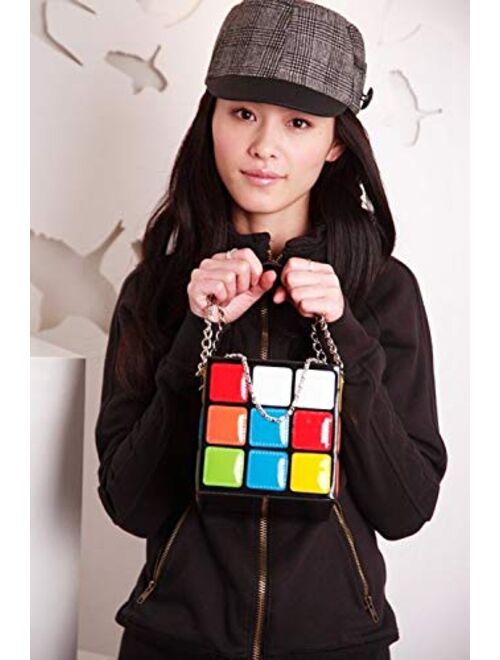 Women's Cute cube Shape Handbag Magic Shoulder Bag Clutch Bag, Colorful, 15x15x15