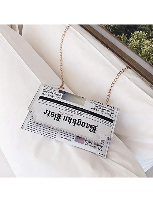 KIAR White purse Flat Evening Bag Small Clutch Envelope CrossBody Bag for girls women