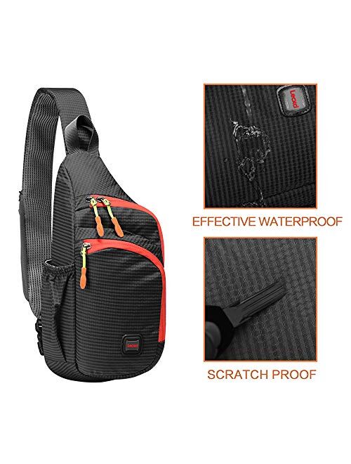 Lecxci Outdoor Chest Sling Bag Lightweight Waterproof Backpack for Kid/Man/Women
