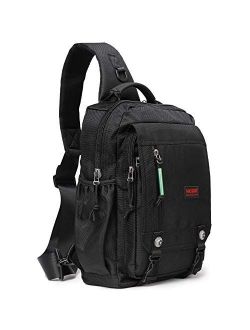 Sling Bags Chest Shoulder Backpacks, 13.3'' 14.1'' Laptop Backpack Crossbody Messenger Bag Travel Outdoor Men Women