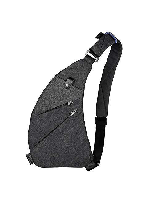 TOPNICE Sling Chest Bag Crossbody Shoulder Backpack Anti Theft Travel Bags Daypack for Men Women Water Resistance
