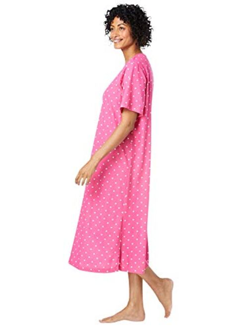Dreams & Co. Women's Plus Size Long Print Sleepshirt Nightgown