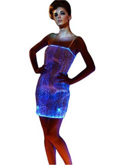 Glow in The Dark Dresses Light up Prom Dresses Fiber Optic Ball Dresses,Mobile APP Control
