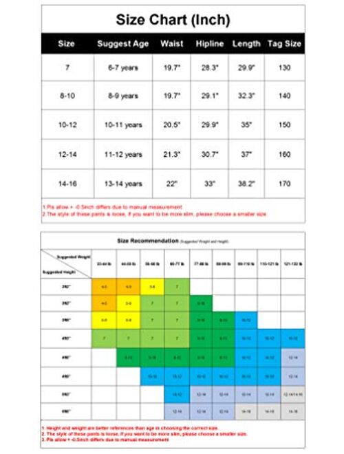 Kids Cotton Jogger Cargo Pants for Boys Girls Loose Street Hip Hop Dance Costume