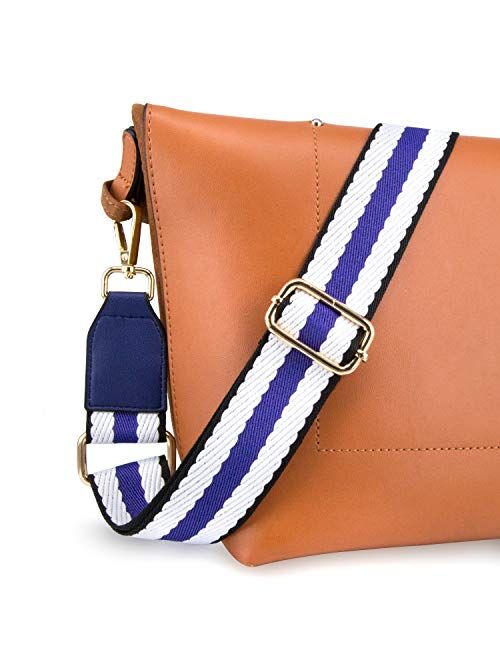 Purple Wolven Adjustable Purse Strap Replacement Crossbody Shoulder Strap for Handbag Laptop Bag Etc