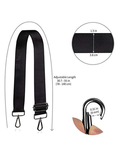 Allzedream Wide Purse Strap Replacement Crossbody Shoulder Bag Adjustable