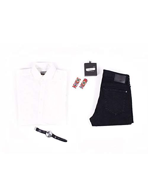 W-Boss Shirt Armband (Pattern),Shirt Garters Sleeve Holders, Elastic and Anti-Slip Shirt Cuff Sleeves Holders