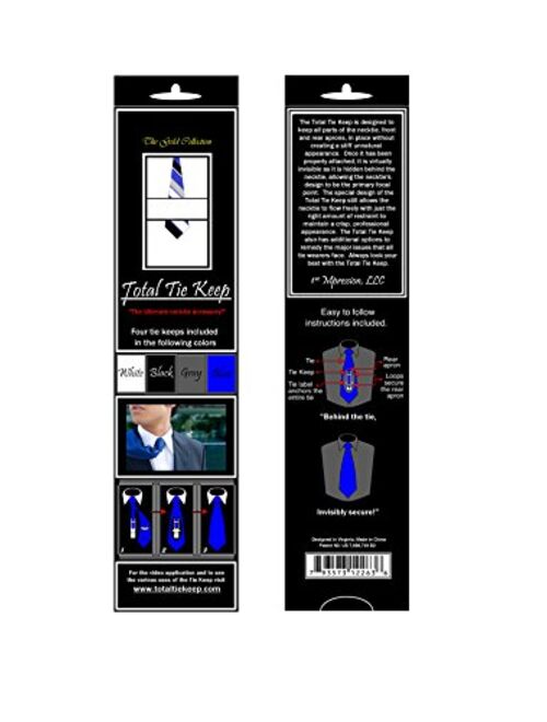 Total Tie Keep Necktie Accessory Gold Collection - 4 pack As Seen on Shark Tank