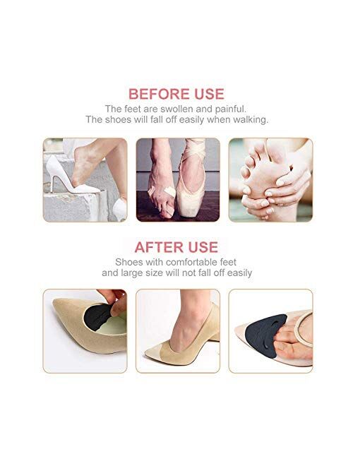 Adjustable Toe Filler Inserts for Forefoot Sponge,Toe Plug Shoe Inserts, Foot Cushion Shoe Filler Inserts,Half Cushion Inserts Shoe Filler for Flats Sneakers Unisex 4 Pac