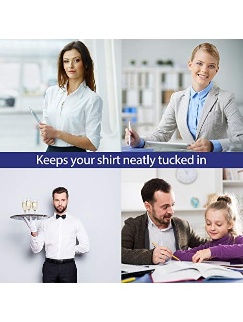 Shirt Stay Belt Adjustable Elastic Shirt Holder Lock Keep Shirt Tucked in