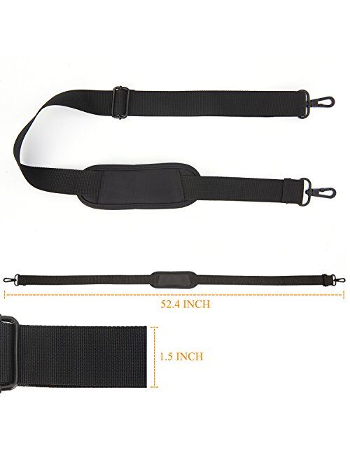 BRINCH Adjustable Thick Soft Universal Replacement Shoulder Strap for Laptop Case Computer Bag Luggage Duffel Messenger Bag