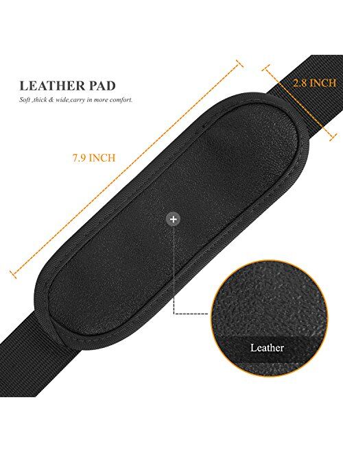 BRINCH Adjustable Thick Soft Universal Replacement Shoulder Strap for Laptop Case Computer Bag Luggage Duffel Messenger Bag