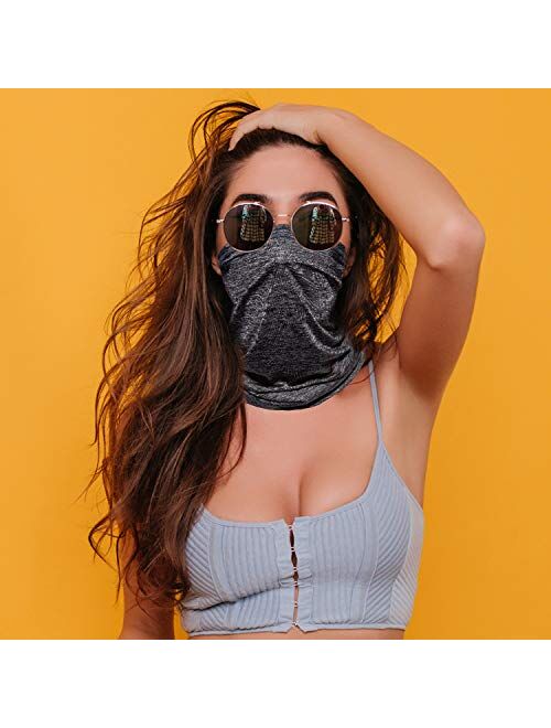 Neck Gaiter Face Mask Reusable, Cloth Face Masks Washable Bandana Face Mask, Sun Dust Protection Cover Balaclava Scarf Shield