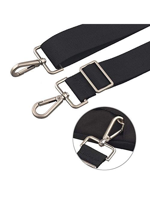 Qishare 52 Inch Universal Replacement Shoulder Strap Pet Carrier Strap Detachable Soft Padded Adjustable Belt with Metal Swivel Hooks for Luggage Duffel Computer Bags Lap