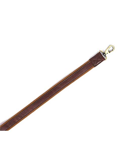 Leather Bag Strap Replacement Adjustable Shoulder Strap Brown Black For Messenger, Laptop, Camera, Travel Bags Fit for all with Metal Swivel Hooks