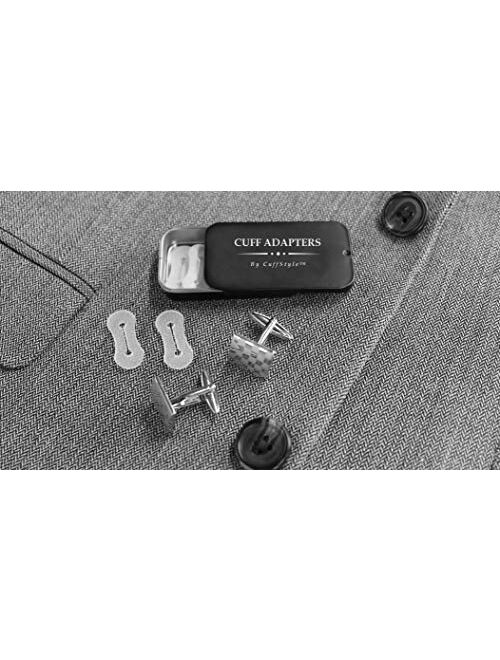 CUFFSTYLE Cufflinks Adapters for Cufflink Worn with Men's Dress Shirts and French Cuff Shirt