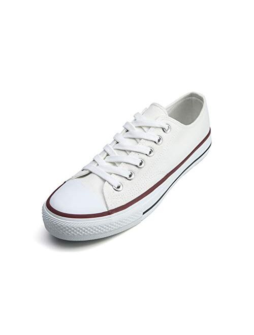 Men's Classic Canvas Shoes Casual Low Top Lace Up Fashion Comfortable Walking Sneakers Unisex
