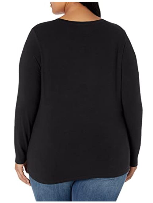 Amazon Essentials Women's Classic-Fit Long-Sleeve Crewneck T-Shirt