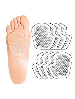 Kimihome Metatarsal Pads 8 Count Gel Cushions, Ball of Foot Cushion Protect and Relieve Metatarsal, Sesamoid, Ball of Foot Pain - 4 Pairs