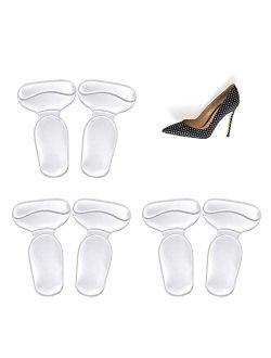 IMOOCARE 3 Pairs High Heel Inserts Invisible Grips - Anti Slip Blister Prevention Shoe Cushion Inserts Foot Pain Relief for Women, Shoe Pads for Too Big Shoes One Size fi