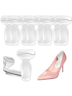 Heel Cushion Inserts, Heel Grips Shoe Pads for Womens Prevention Blister and Foot Protectors Anti Slip Back of Loose Heel Shoes for Women's High Heel Shoes Too Big (10 Pc