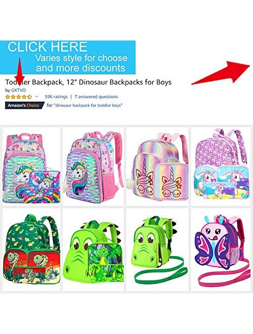 Toddler Backpack, Preschool Bag for Girls and Boys