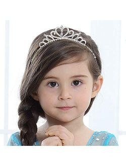 Girls Princess Crystal Tiara Crown For Birthday Party