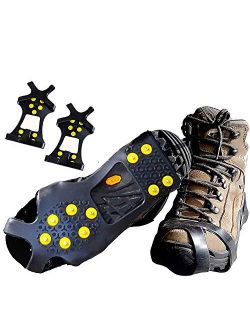 Limm Crampons Ice Traction Cleats Large - Lightweight Traction Cleats for Walking on Snow & Ice - Anti Slip Shoe Grips Quickly & Easily Over Footwear - Portable Ice Gripp