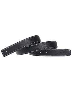 Replacement Leather Belt Strap Reversible Replacement Belt Strap Genuine Leather 1 1/4" Wide - for H Buckle