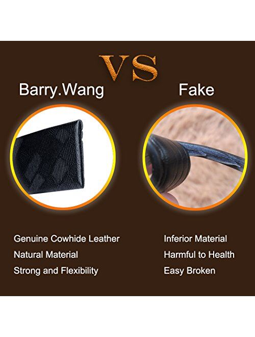 Barry.Wang Men Ratchet Buckle or Strap Only Genuine Leather Belt Replacement Nickel Free Buckle Adjustable