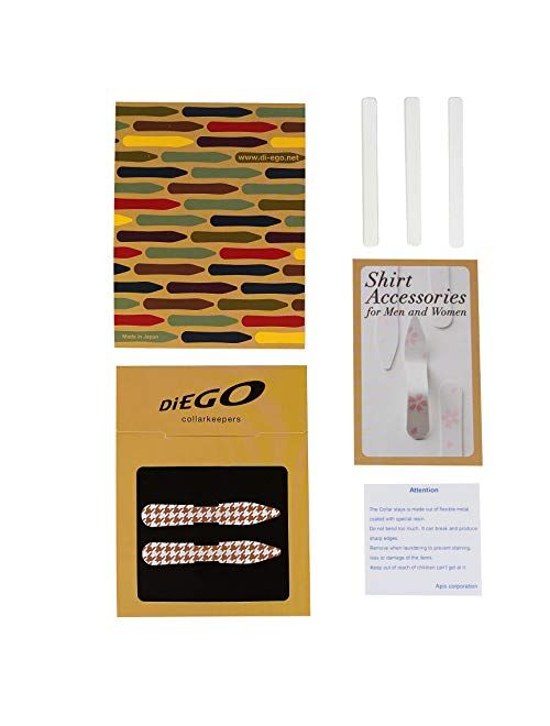 DiEGO Collar Stays. for Bending and retaining Your Collar. The Casual line