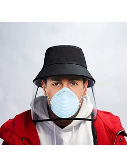 Removable Anti Spitting Protective hat protection hat Face Shield face protection Hat face mask hat Splash Proof Facial Cover Hat Saliva Isolation Hat Anti- UV mask prote