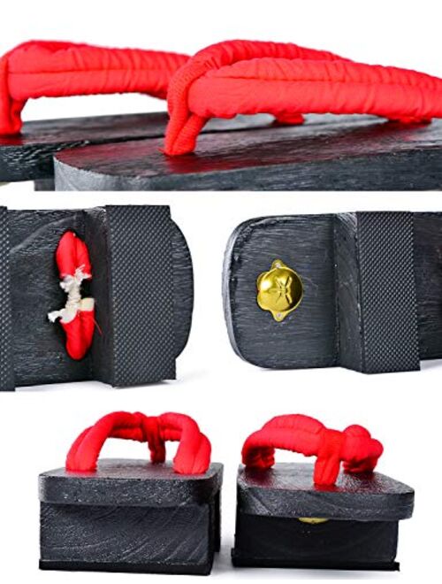 Japanese Wooden Clogs with Tabi Socks For Men Women