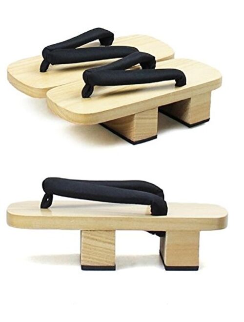 SSJ:Japanese Traditional Shoes Geta [ Mens 9-10 Size ] Wooden Clogs Sandals