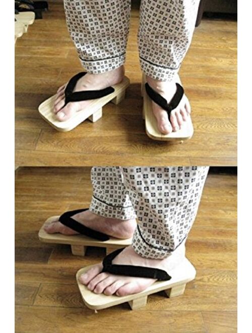 SSJ:Japanese Traditional Shoes Geta [ Mens 9-10 Size ] Wooden Clogs Sandals