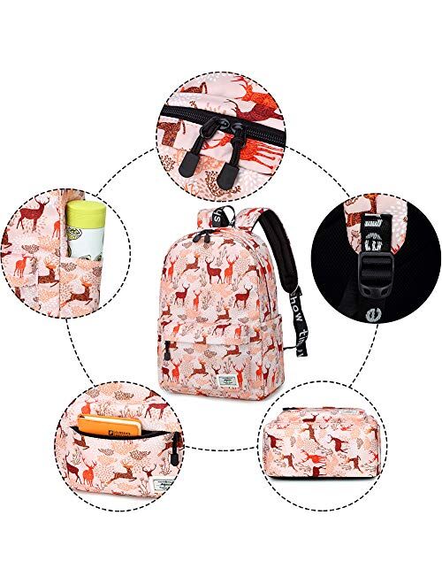 Mygreen Kid Child Girl Cute Patterns Printed Backpack School Bag11.5"x15.7"x5.1"