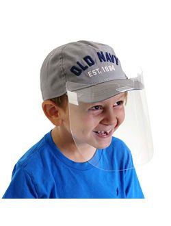 Safety Face Shield, Clips Onto Hats And Caps, 5 Pack, Adjustable Full Face Mask