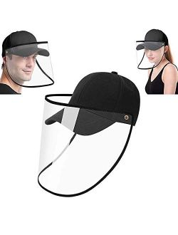 Adjustable Baseball Cap Safety Full Protective Facial Eye Protective Hat Detachable for Men and Women
