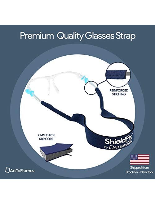 ArtToFrames Protective Face Shield, Fully Transparent Face and Eye Protection from Droplets and Saliva with Reusable Glasses and Replaceable Shield, Anti-Fog (P)