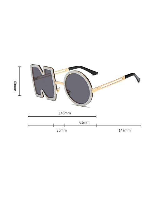 NO Party Rimless Irregular Design Sunglasses For Men/Women UV400 Retro Ladies Diamond Frame Streetwear Eyewears