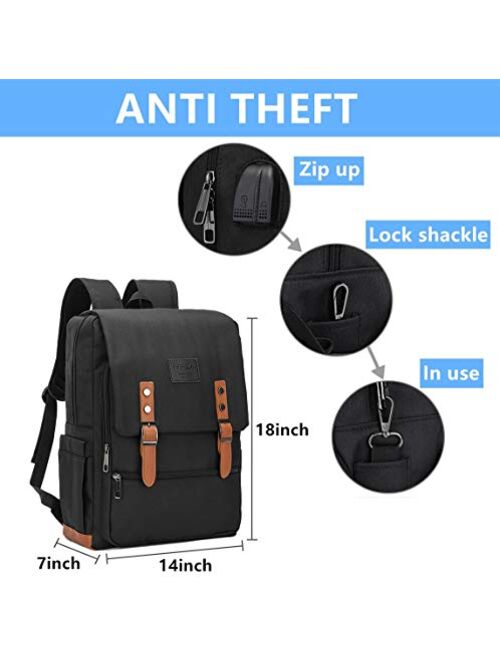 Vintage Backpack Anti Theft Laptop Backpack Travel Backpack College Bookbag