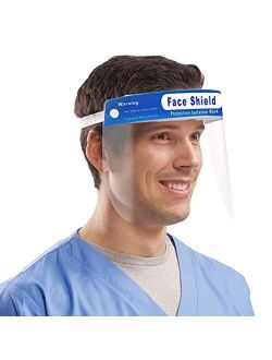 [Fulfillment By Amazon] Sunzel 10 Pieces Face Shields with 10 Bands and 10 Sponges for Man and Women to Protect Eyes and Face