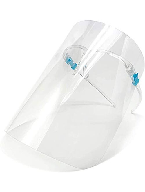 Safety Face Shield, Protect Eyes and Face from Splash10 Pcs Replacable Shields and 2 Reusable Goggles