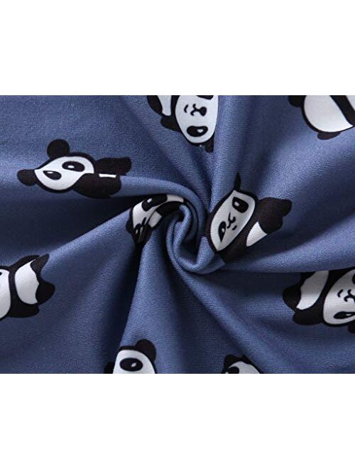 YIJIU Women's Sleepwear Long Sleeve Top and Pants Pajama Set Panda Print Nighty