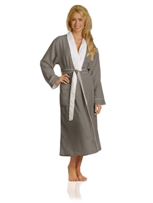 Luxury Spa Robe - Microfiber with Cotton Terry Lining