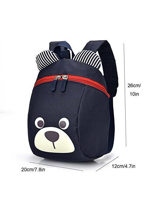 Age 1-2Y Cute Bear Small Toddler Backpack With Leash Children Kids Backpack Bag for Boy Girl
