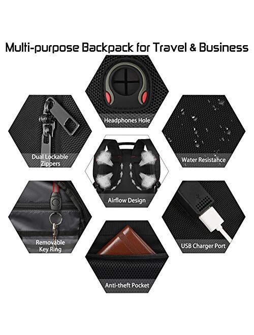 Large Laptop Backpack for Men Extra Large Gaming Laptops Backpack with USB Charger Port