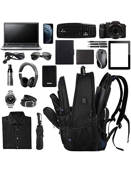 Large Laptop Backpack for Men Extra Large Gaming Laptops Backpack with USB Charger Port