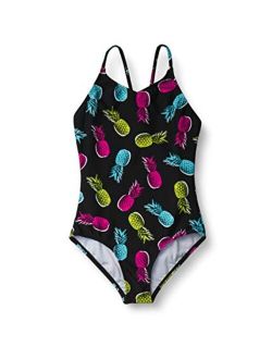 Girls' Daisy Beach Sport 1-Piece Swimsuit